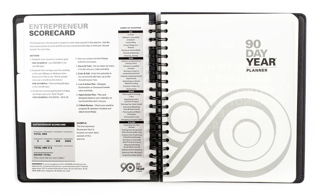 90 Day Year Entrepreneur Scorecard